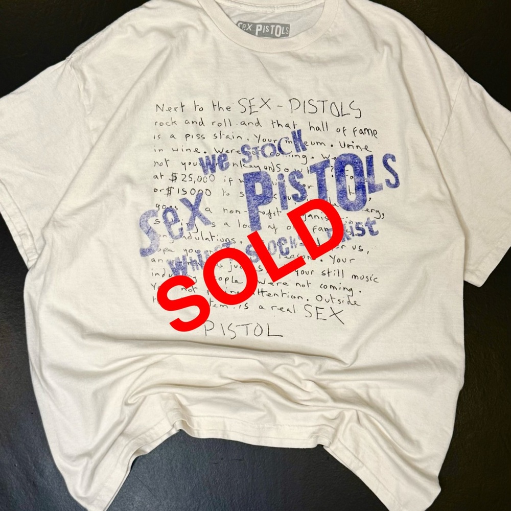 SEX PiSTOLS WHITE UNISEX BAND T-SHIRT / L / NEW /  COTTON / offers 📩